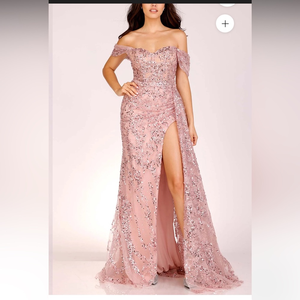 Lucci Lu Off Shoulder Gown